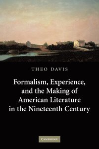 bokomslag Formalism, Experience, and the Making of American Literature in the Nineteenth Century