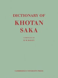 bokomslag Dictionary of Khotan Saka