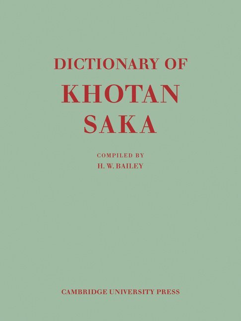 Dictionary of Khotan Saka 1