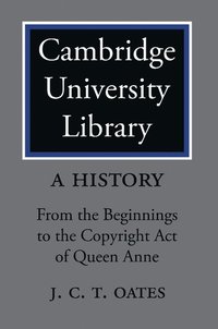 bokomslag Cambridge University Library 2 Part Set: A History