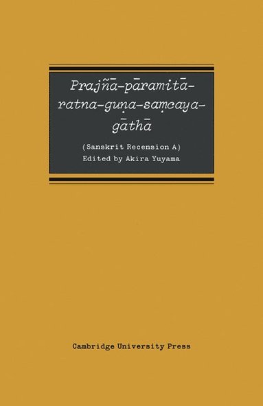 bokomslag Prajn -P Ramit -Ratna-Guna-Samcaya-G Th