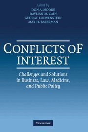 Don A. Moore, Daylian M. Cain, George Loewenstein, Max H. Bazerman - Conflicts of Interest, Häftad