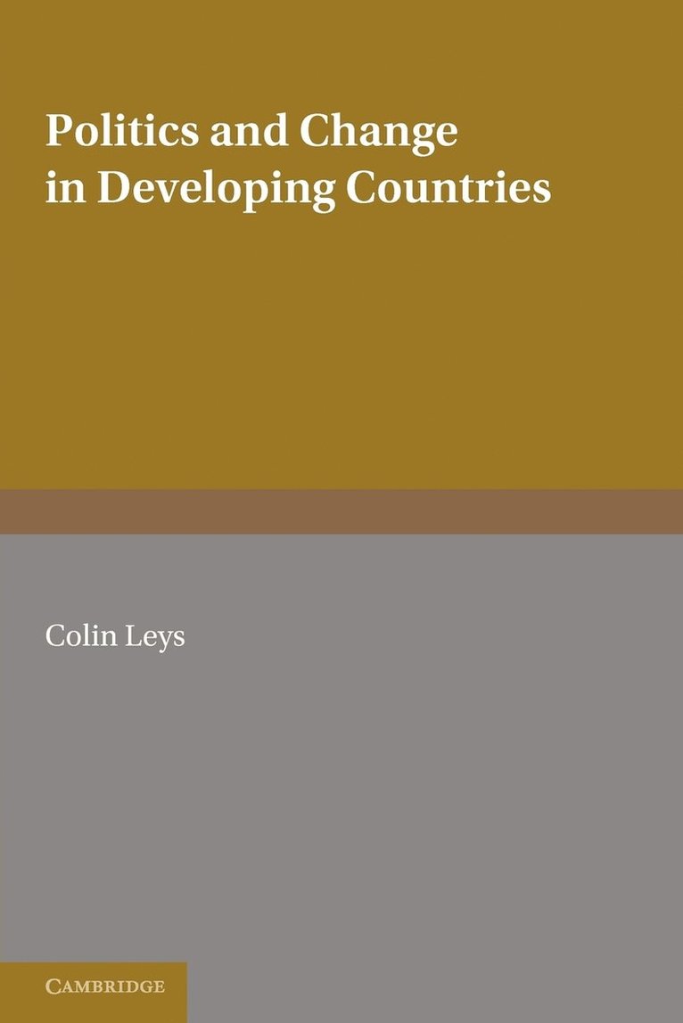 Politics and Change in Developing Countries 1