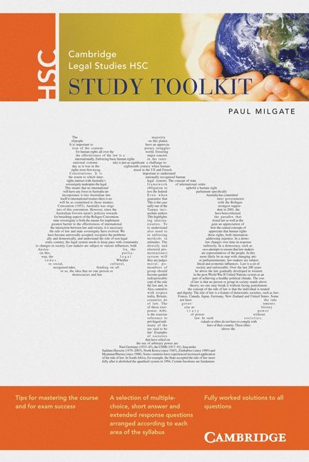 Paul Milgate, Daryl Le Cornu, Ann Miller, Sarah Robinson, Tim Kelly, Kevin Steed - Cambridge HSC Legal Studies Toolkit, Häftad