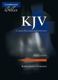 bokomslag KJV Cameo Reference Bible, Black Edge-lined Goatskin Leather, Red-letter Text, KJ456:XRE Black Goatskin Leather