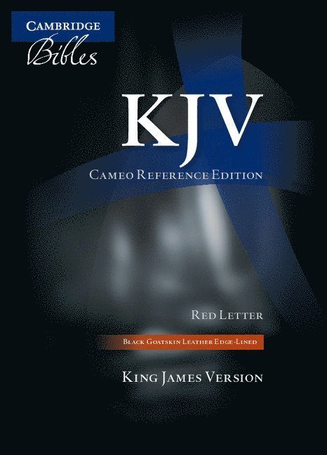 KJV Cameo Reference Bible, Black Edge-lined Goatskin Leather, Red-letter Text, KJ456:XRE Black Goatskin Leather 1