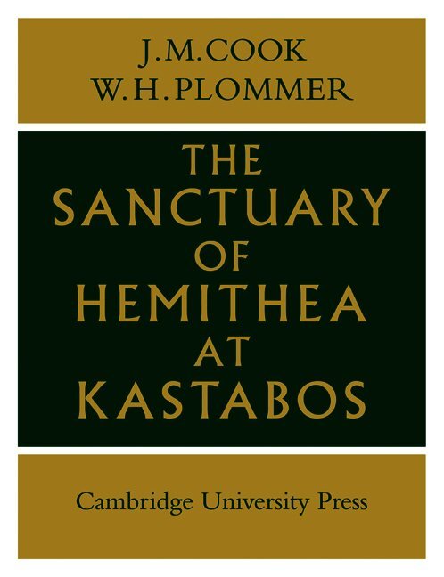 Cook - Sanctuary of Hemithea at Kastabos, Häftad