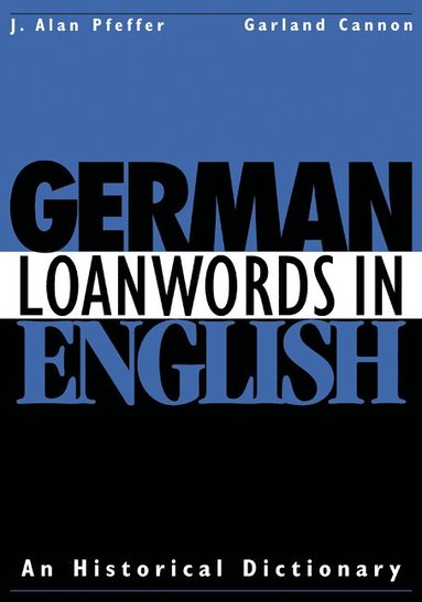 bokomslag German Loanwords in English