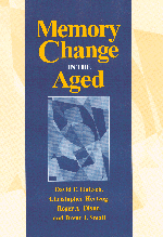 David F. Hultsch, Christopher Hertzog, Roger A. Dixon, Brent J. Small - Memory Change in the Aged, Häftad