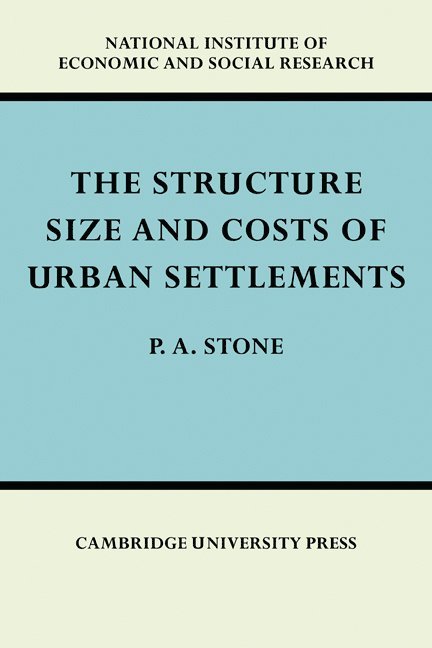 Structure, Size and Costs of Urban Settlements 1