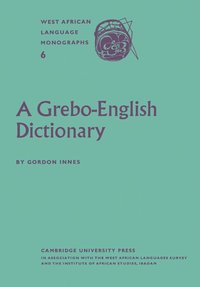 bokomslag A Grebo-English Dictionary