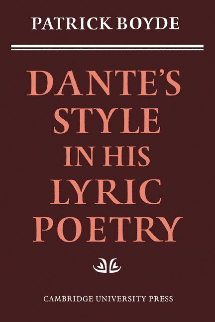 Dante's Style in his Lyric Poetry 1