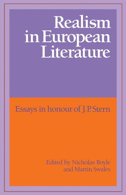 Nicholas Boyle, Martin Swales - Realism in European Literature, Häftad