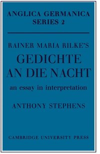 bokomslag Rainer Maria Rilke's 'Gedichte An Die Nacht'