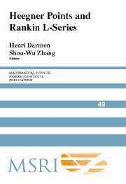 Henri Darmon, Shou-wu Zhang - Heegner Points and Rankin L-Series, Häftad