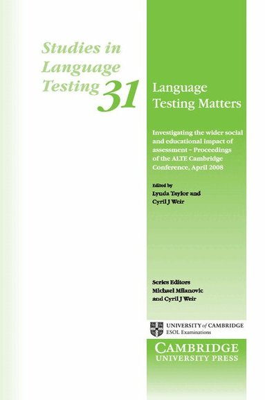 Lynda Taylor, Cyril J. Weir - Language Testing Matters, Häftad