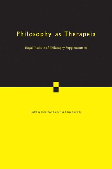 bokomslag Philosophy as Therapeia