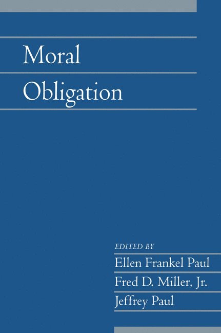 Moral Obligation: Volume 27, Part 2 1