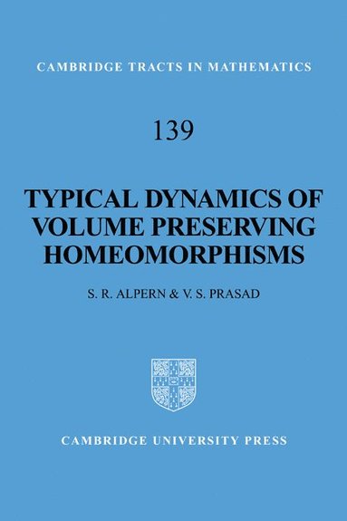 bokomslag Typical Dynamics of Volume Preserving Homeomorphisms