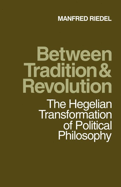 Between Tradition and Revolution 1