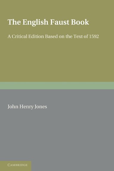 Jones, John Henry Jones - The English Faust Book, Häftad