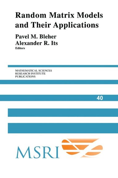 bokomslag Random Matrix Models and their Applications