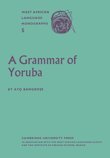 bokomslag A Grammar of Yoruba