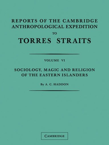 bokomslag Reports of the Cambridge Anthropological Expedition to Torres Straits: Volume 6, Sociology, Magic and Religion of the Eastern Islanders