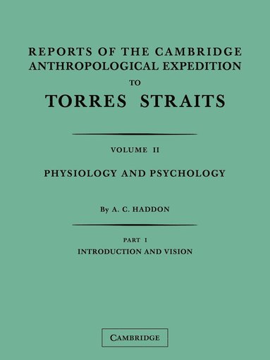 bokomslag Reports Of The Cambridge Anthropological Expedition To Torres             Straits, Volume 2, Part 2