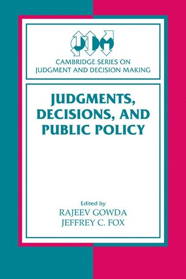 bokomslag Judgments, Decisions, and Public Policy