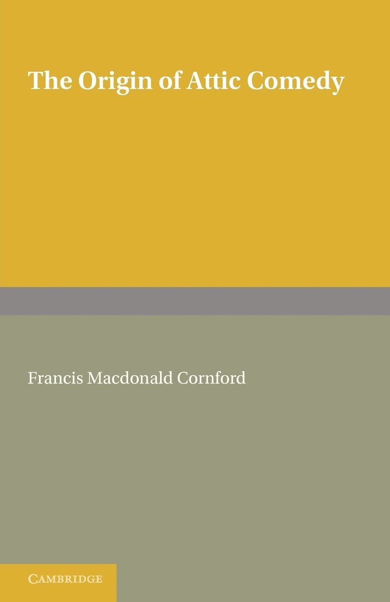 Origin of Attic Comedy