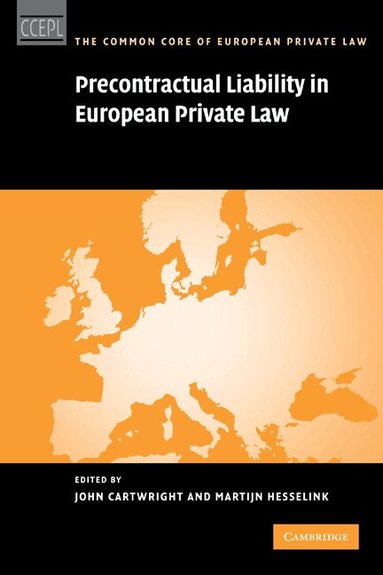 John Cartwright, Martijn Hesselink - Precontractual Liability in European Private Law, Häftad