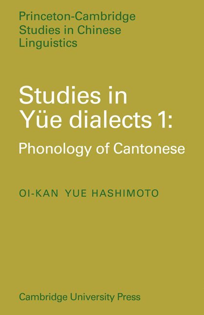 Studies in Yue Dialects 1 1