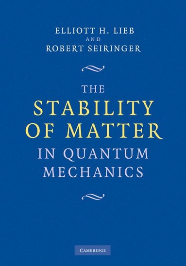 bokomslag The Stability of Matter in Quantum Mechanics
