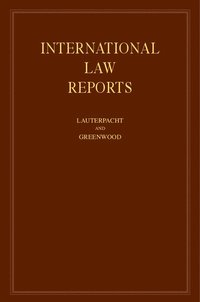 bokomslag International Law Reports: Volume 140