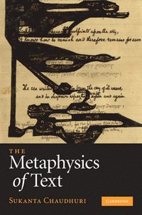bokomslag The Metaphysics of Text
