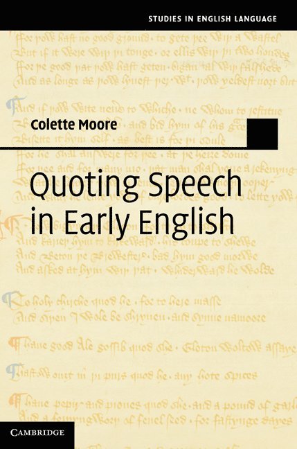 Quoting Speech in Early English 1