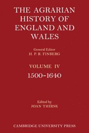 Joan Thirsk - Agrarian History of England and Wales: Volume 4, 1500–1640, Häftad