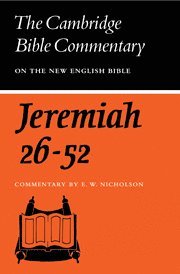 Ernest W. Nicholson - The Book of the Prophet Jeremiah, Chapters 26-52, Inbunden