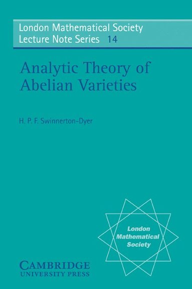 bokomslag Analytic Theory of Abelian Varieties