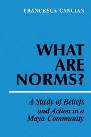 Francesca M. Cancian - What Are Norms?, Inbunden
