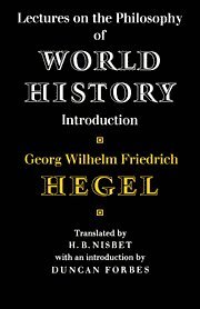 Lectures on the Philosophy of World History 1