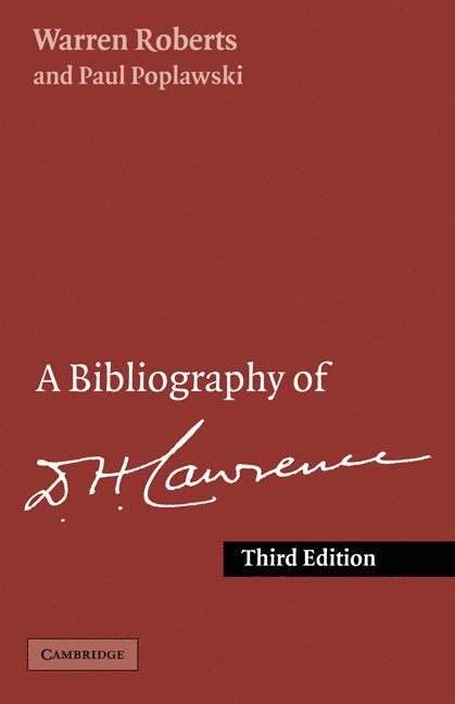 A Bibliography of D. H. Lawrence 1