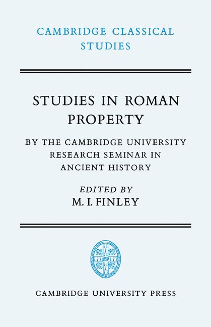 Studies in Roman Property 1