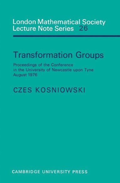 bokomslag Transformation Groups