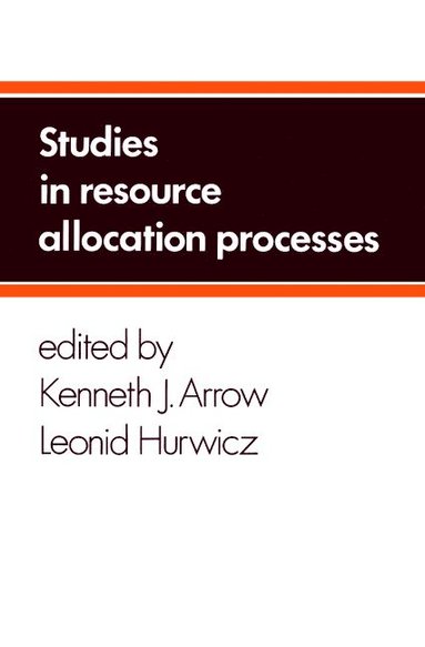 bokomslag Studies in Resource Allocation Processes