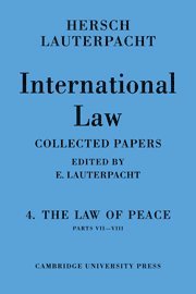 Hersch Lauterpacht - International Law: Volume 4, Part 7-8, Inbunden