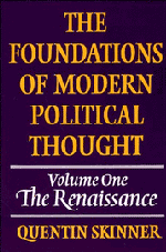 bokomslag The Foundations of Modern Political Thought: Volume 1, The Renaissance