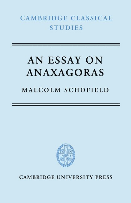 An Essay on Anaxagoras 1