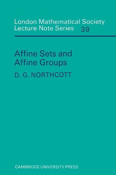 bokomslag Affine Sets and Affine Groups